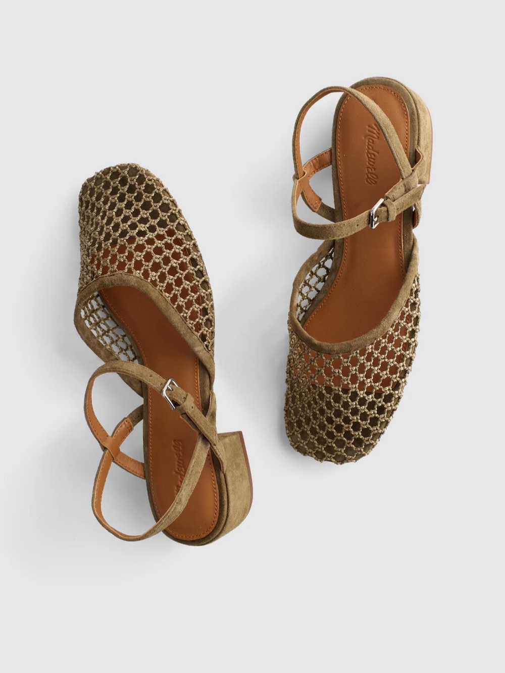 NWOB Madewell The Lola Ankle-Strap Heeled Sandal, size 7 Safari Khaki